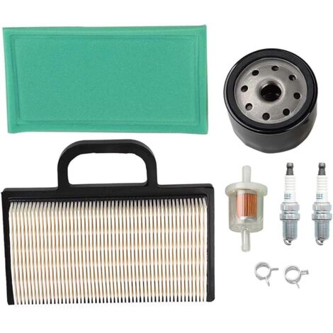 Hippotech 698754 273638 Filtro aria 691035 Filtro carburante 696854 Filtro olio Candela per tosaerba Briggs Intek Extended Life Series V-Twin 18-26 HP (1/4)