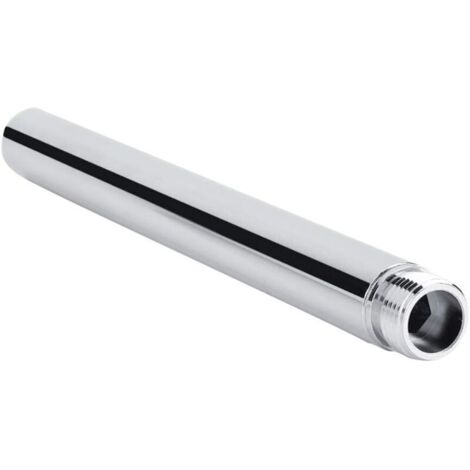 Prolunga per braccio doccia in acciaio inox, tubo di prolunga per doccia da 20 cm, prolunga per soffione doccia rotondo, braccio di prolunga per soffione doccia G 1/2", accessorio per il bagno.