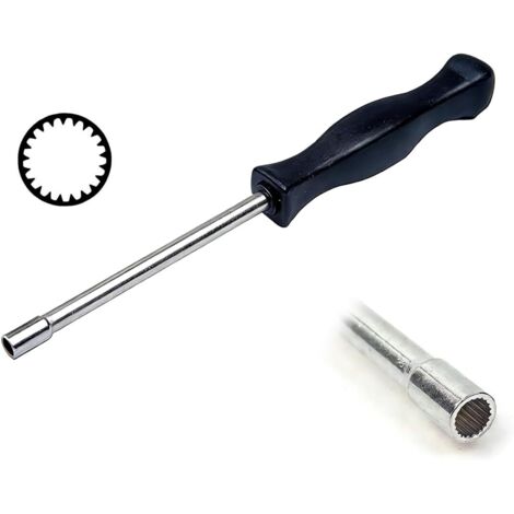 Cacciavite di regolazione del carburatore, 21 denti scanalati, strumento di precisione, acciaio resistente, adatto per motore a 2 tempi 530035560