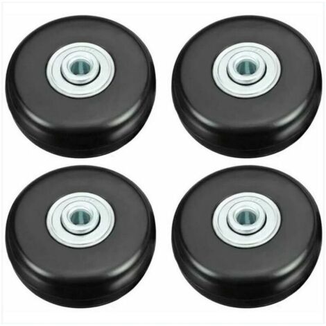 Ruote per valigie, ruote di riparazione per bagagli resistenti da 50 mm, ruote girevoli universali silenziose in gomma di ricambio, set di 4 ruote di ricambio per valigie/bagagli/borse - DP (1/4)