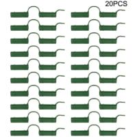 Confezione da 20 clip di fissaggio per serra - Per tubi per serra - Strumento di fissaggio - Per teloni da giardino - Protezione solare. 1,1 cm