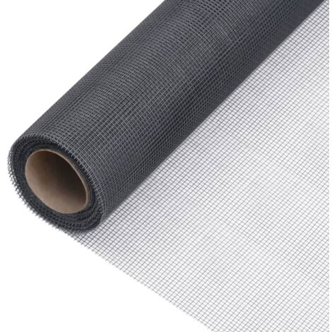 vidaXL Mesh Screen Fiberglass 100x1000 cm Grey