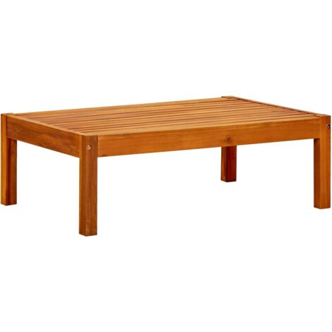 Vidaxl – Table de jardin en bois d'acacia massif 85x57x29 cm – Résistante aux intempéries – Design élégant pour extérieur – 4 places