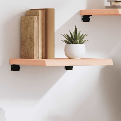 vidaXL Étagère murale 40x40x(2-4)cm bois de chêne massif non traité (1/5)
