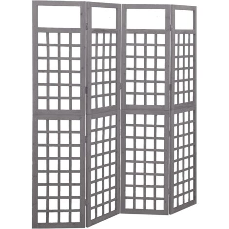 Cloison de séparation à 4 panneaux - Paravent Intérieur Bois de pin solide 161x180cm vidaXL