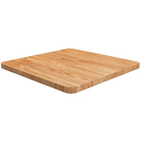 Dessus de table carré Marron clair50x50x2,5cm Bois chêne traité vidaXL