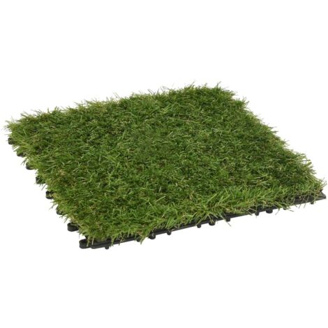 vidaXL Carreaux de gazon artificiel 22 pcs Vert 30x30 cm (1/7)