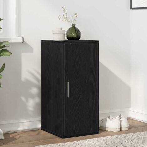vidaXL Armoire à chaussures chêne noir 32x35x70 cm bois ingénierie