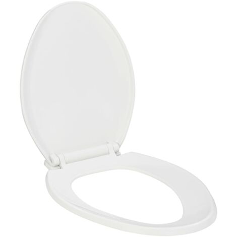 vidaXL Soft-close Toilet Seat with Quick-release Design White