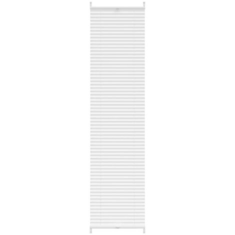 Plisse Blind 40x200cm White Pleated Blind