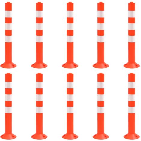 Bornes de contrôle du trafic 10 pcs 75 cm PE vidaXL