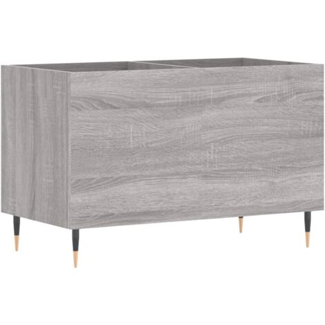 vidaXL Armoire à disques Sonoma Gris 74,5x38x48 cm Bois (1/5)