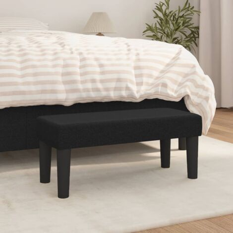 vidaXL Banc Noir 70x30x30 cm Tissu (1/6)