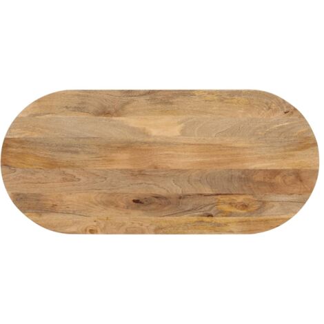 vidaXL Dessus de table 100x40x2,5 cm ovale bois massif de manguier