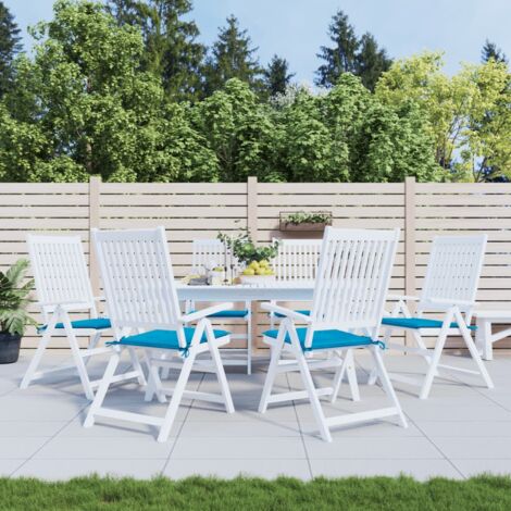 vidaXL Coussins de chaise jardin lot de 6 bleu 50x50x4 cm tissu oxford (1/5)