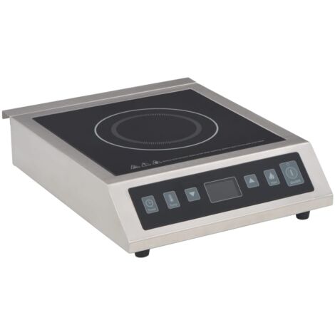 Vidaxl – Table de cuisson à induction 3500 W – Écran tactile LCD – Température réglable 60-240℃ – Minuterie 0-180 minutes – Acier inoxydable