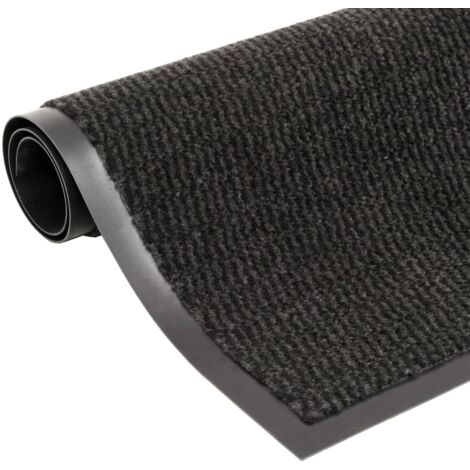 Paillasson rectangulaire 120 x 180 cm Noir vidaXL