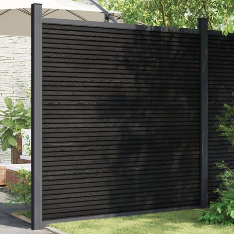 Vidaxl – Panneau de clôture en WPC 173x186 cm – Couleur gris – Résistant aux intempéries et à la pourriture – Installation facile (1/7)