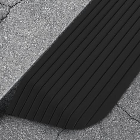 Vidaxl – Lot de 2 rampes de seuil 110 x 32 x 3,8 cm – Caoutchouc antidérapant – Charge maximale 5 tonnes – Pour déambulateurs et fauteuils roulants