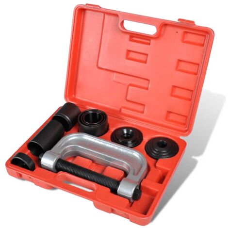 Vidaxl – Kit adaptateur démontage séparateur rotule 4 en 1 – Acier – Cadre de presse 'C' – 3 tubes de réception de différentes tailles