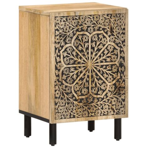 vidaXL Armoire de salle de bain 38x33x58 cm bois massif de manguier (1/5)