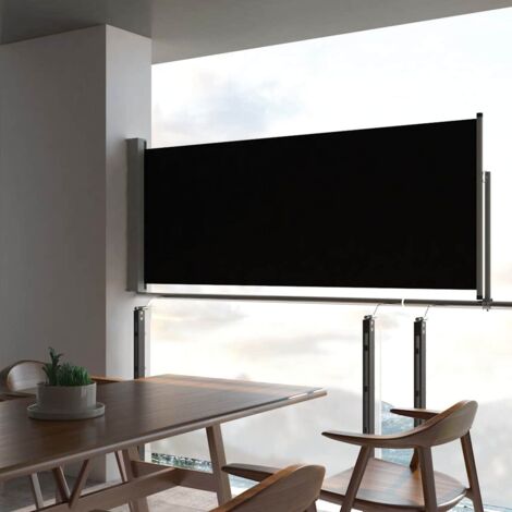 Vidaxl – Store latéral rétractable 100 x 300 cm – Tissu polyester résistant aux UV – Protection contre vent et soleil – Installation facile