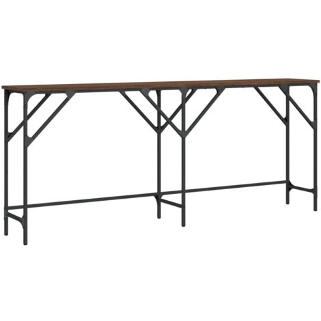 Table console chêne marron 180x29x75 cm bois d'ingénierie vidaXL
