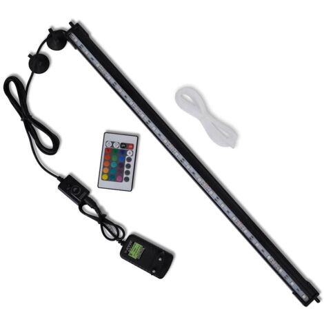 Lampe LED de bulles d'aquarium  Lumiere Aquarium RVB 56,5 cm vidaXL