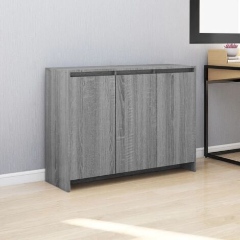 Buffet Sonoma gris 102x33x75 cm Bois d'ingénierie vidaXL