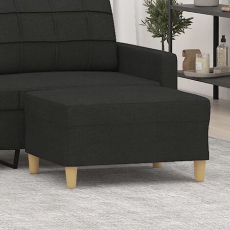 Repose-pied Noir 70x55x41 cm Tissu vidaXL