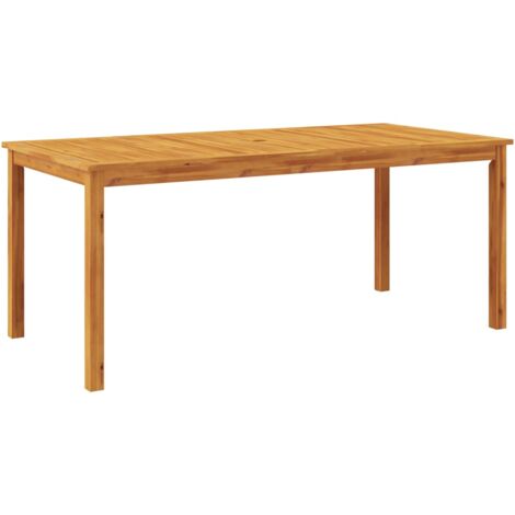 vidaXL Table à manger de jardin 180x90x75 cm bois massif d'acacia (1/6)