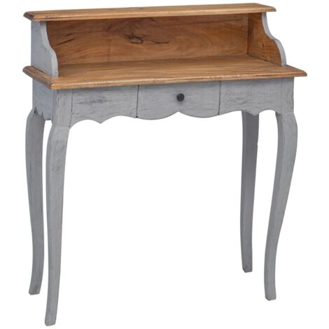 Vidaxl – Bureau droit en bois de récupération massif 80x40x92 cm – Style vintage – Assemblage facile – Unique et fait main (1/7)