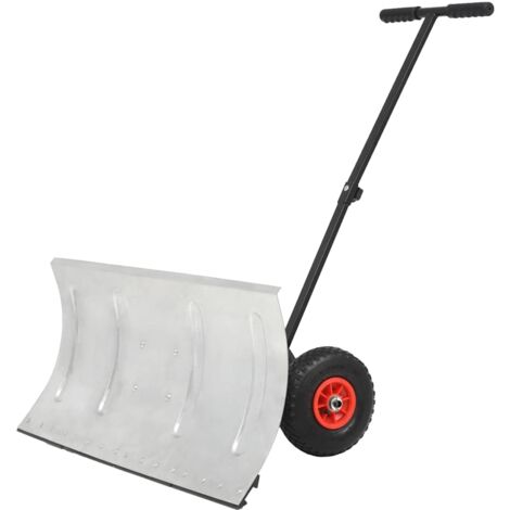 Chasse-neige manuel avec roues 100 x 44 cm vidaXL711771