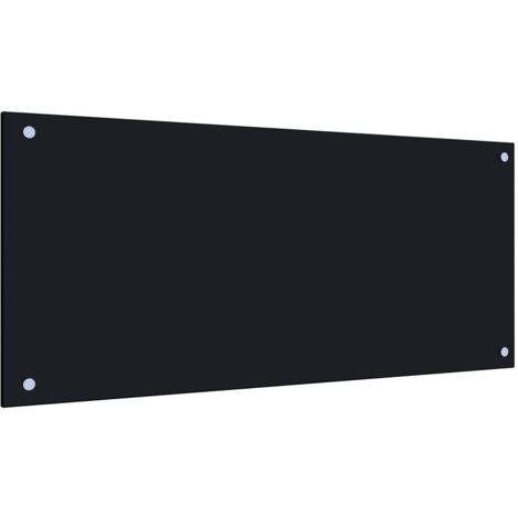 Dosseret de cuisine Noir 90x40 cm Verre trempé vidaXL