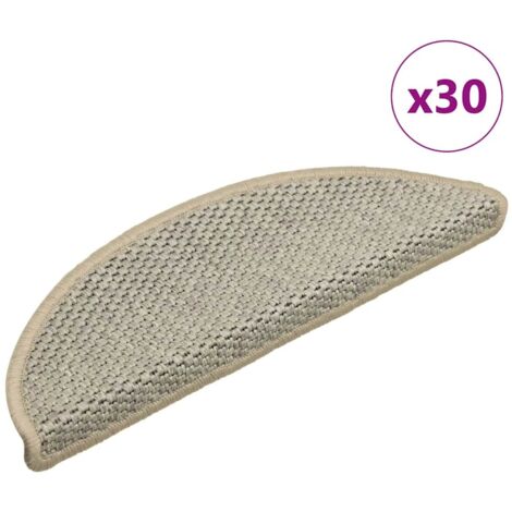 Tapis d'escalier autocollants 30 pcs 56x17x3 cm vert clair vidaXL