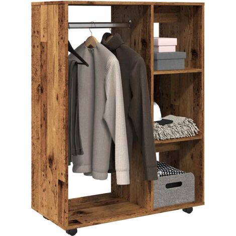 Garde-robe vieux bois 80x40x110 cm bois d'ingénierie vidaXL