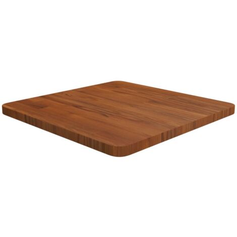 vidaXL Dessus de table carré Marron foncé50x50x2,5cm Bois chêne traité