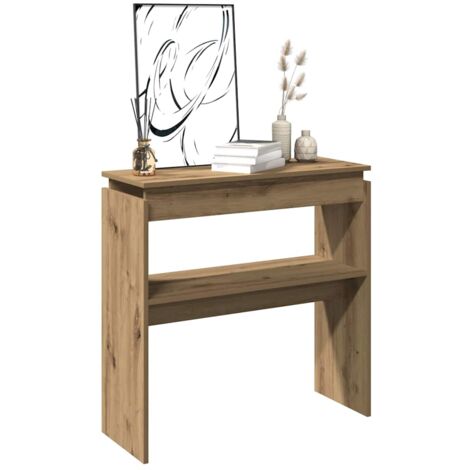 vidaXL Console Table Artisan Oak 102x30x80 cm Engineered Wood