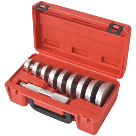 Vidaxl – Chemin de roulement à disque et entraînement de joint 10 pcs – Aluminium robuste – 9 entraînements de 39,5 à 81 mm – Malette de transport incluse (1/5)