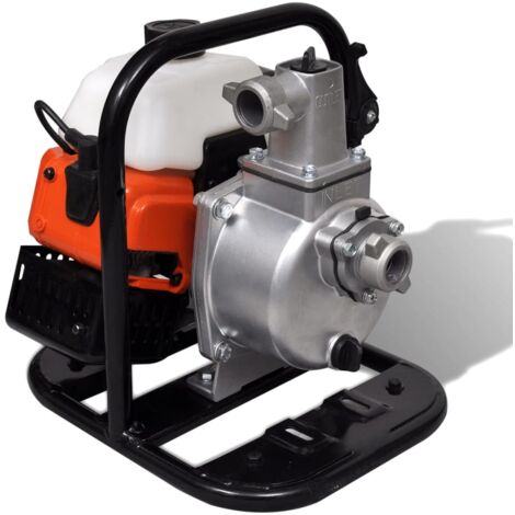 Vidaxl – Pompe à eau motopompe 1,2 kW – Moteur 2 temps essence – Débit max. 11,5 m³/h – Hauteur de refoulement 35 m – Pour eau claire