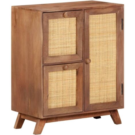 Buffet 60x35x75 cm Bois de manguier massif vidaXL (1/5)