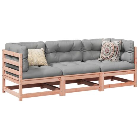 vidaXL Salon de jardin 3 pcs bois massif sapin de douglas (1/5)