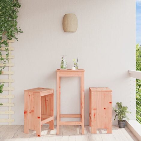 vidaXL Tabourets de bar lot de 2 40x36x75 cm bois massif Douglas (1/5)