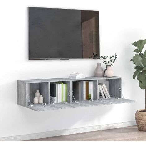 vidaXL 2 Piece TV Cabinet Set Grey Sonoma Engineered Wood