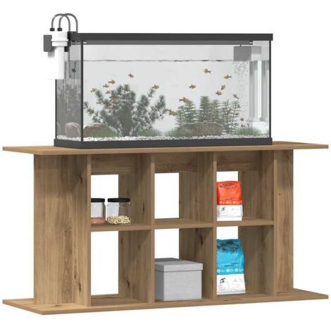 vidaXL Support d'aquarium chêne artisanal 120x40x60 cm bois ingénierie