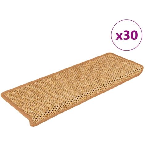 Tapis d'escalier autocollants 30 pcs 65x21x4 cm orange vidaXL