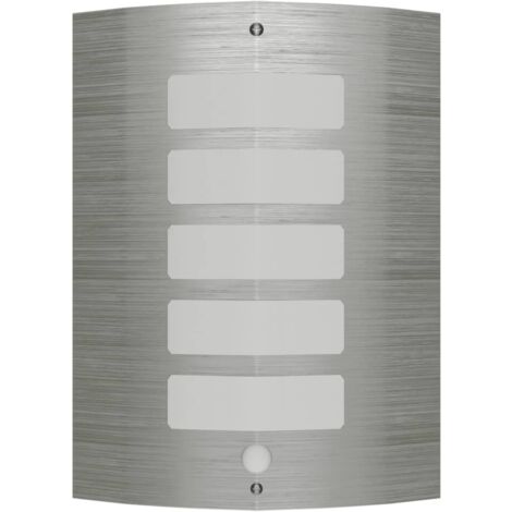 vidaXL Lampe murale avec capteur de mouvement Acier inoxydable (1/5)