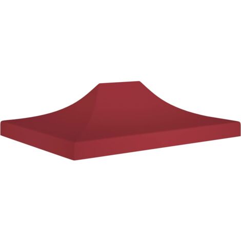Toit de tente de réception 4x3 m Bordeaux 270 g/m² vidaXL