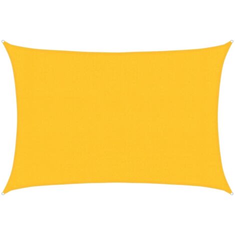 Voile d'ombrage 160 g/m² Jaune 3x5 m PEHD vidaXL725929