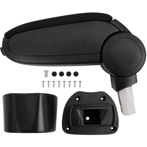 Accoudoir de voiture noir 14,5x31,5x(30-48) cm ABS vidaXL